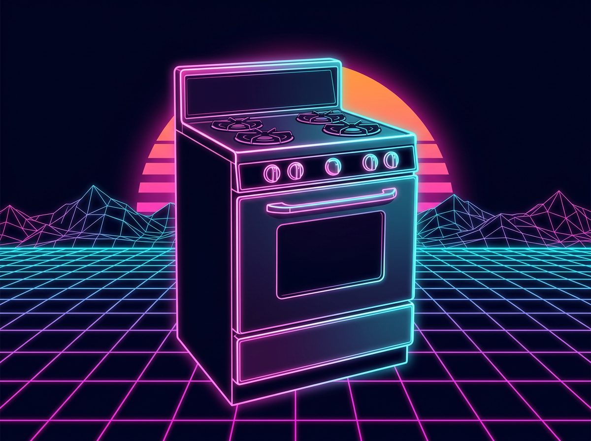 The Range — retro appliance illustration