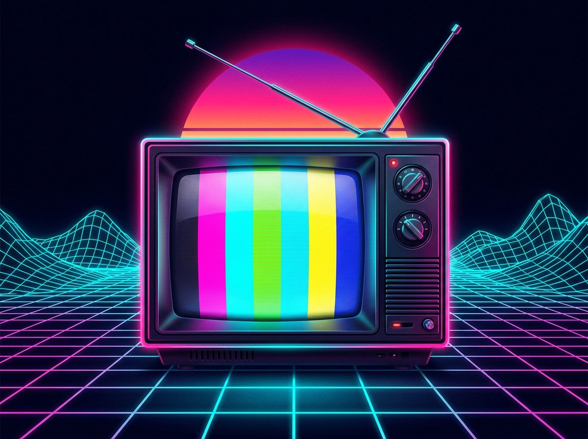 The Console — retro appliance illustration